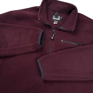 J. Crew JCMG Multiglisse Men's Fleece Quarter Zip Made‎ In USA
